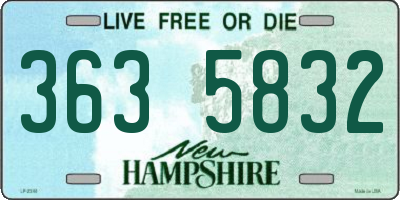 NH license plate 3635832