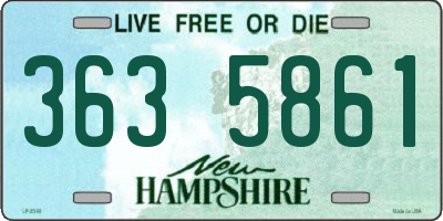 NH license plate 3635861