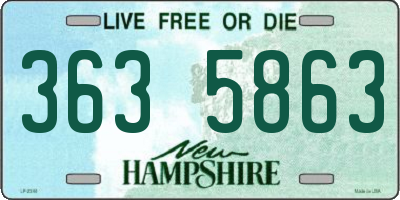 NH license plate 3635863