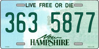 NH license plate 3635877