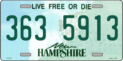 NH license plate 3635913