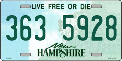 NH license plate 3635928