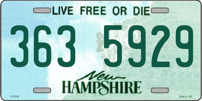NH license plate 3635929