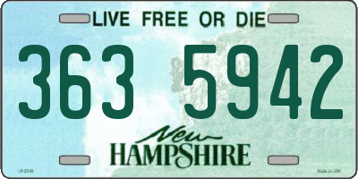 NH license plate 3635942