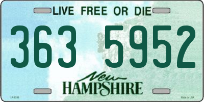 NH license plate 3635952