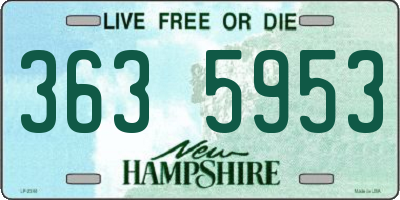 NH license plate 3635953