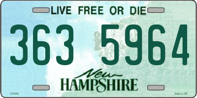 NH license plate 3635964