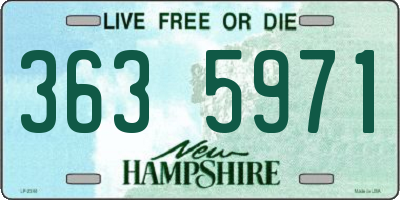 NH license plate 3635971