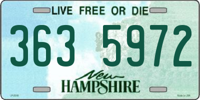 NH license plate 3635972