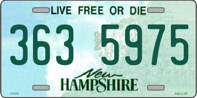 NH license plate 3635975