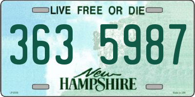 NH license plate 3635987