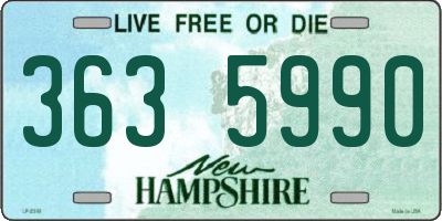 NH license plate 3635990