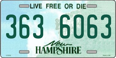 NH license plate 3636063