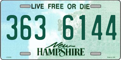 NH license plate 3636144