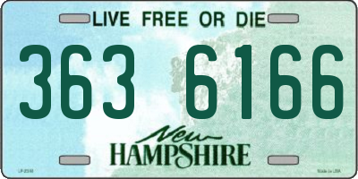 NH license plate 3636166