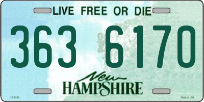 NH license plate 3636170