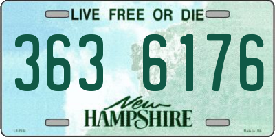 NH license plate 3636176