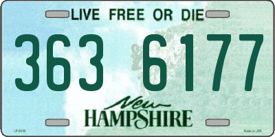 NH license plate 3636177