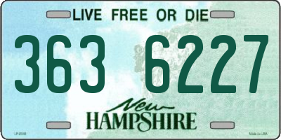 NH license plate 3636227