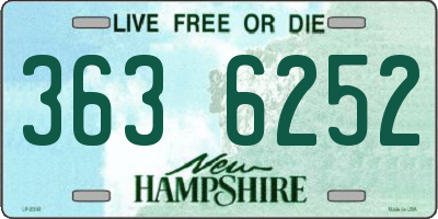 NH license plate 3636252
