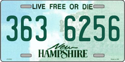 NH license plate 3636256