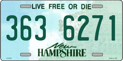 NH license plate 3636271