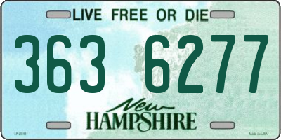 NH license plate 3636277