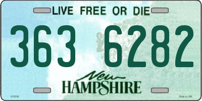 NH license plate 3636282