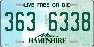 NH license plate 3636338
