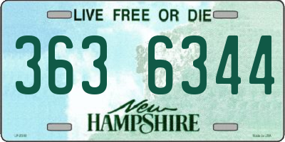 NH license plate 3636344