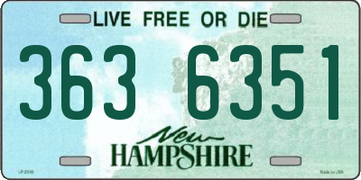 NH license plate 3636351