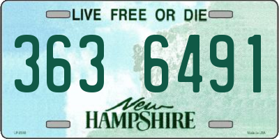 NH license plate 3636491