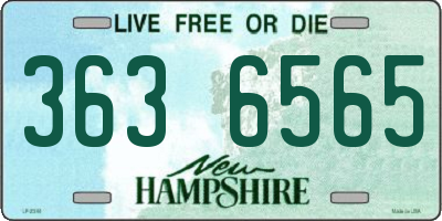 NH license plate 3636565
