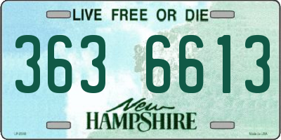 NH license plate 3636613