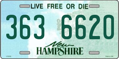 NH license plate 3636620