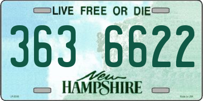 NH license plate 3636622
