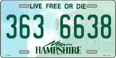 NH license plate 3636638
