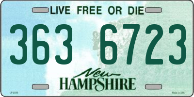 NH license plate 3636723