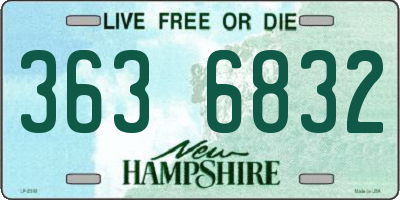 NH license plate 3636832