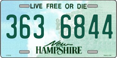 NH license plate 3636844