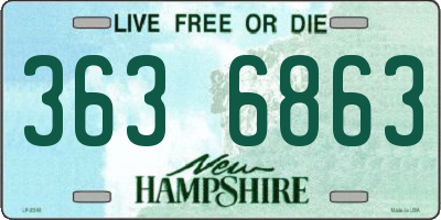 NH license plate 3636863