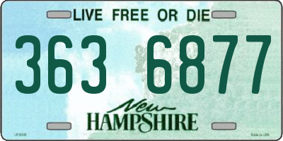 NH license plate 3636877