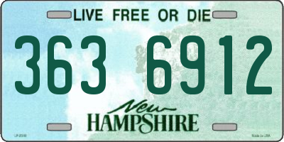 NH license plate 3636912