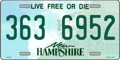 NH license plate 3636952