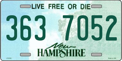 NH license plate 3637052