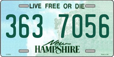 NH license plate 3637056