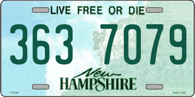 NH license plate 3637079