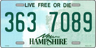 NH license plate 3637089