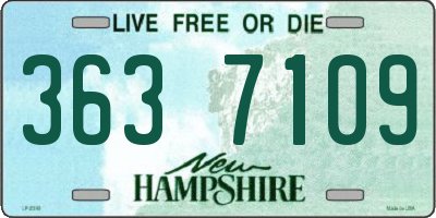 NH license plate 3637109