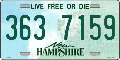 NH license plate 3637159